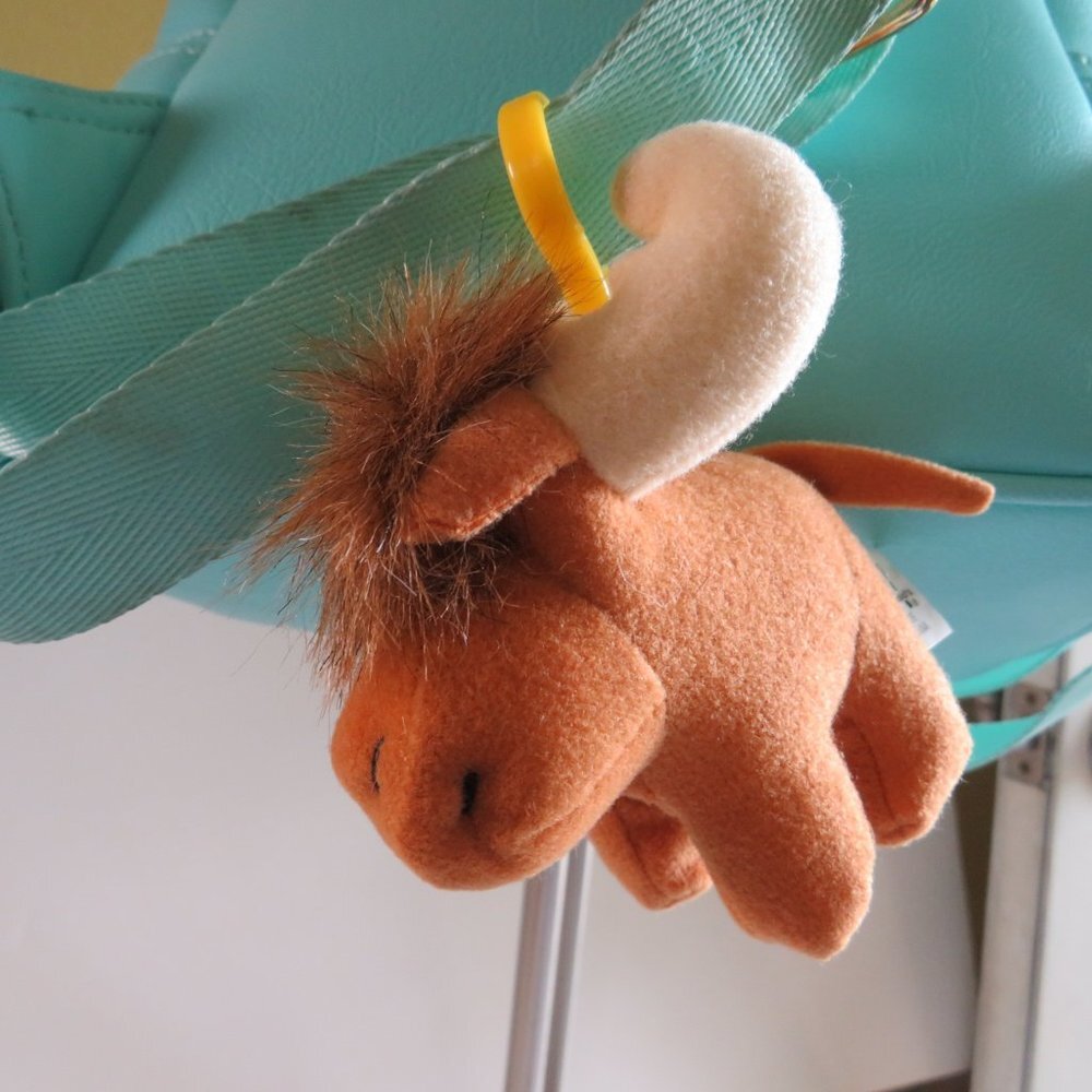 Moose BACKPACK CLIP plush mini stuffed animal #2
